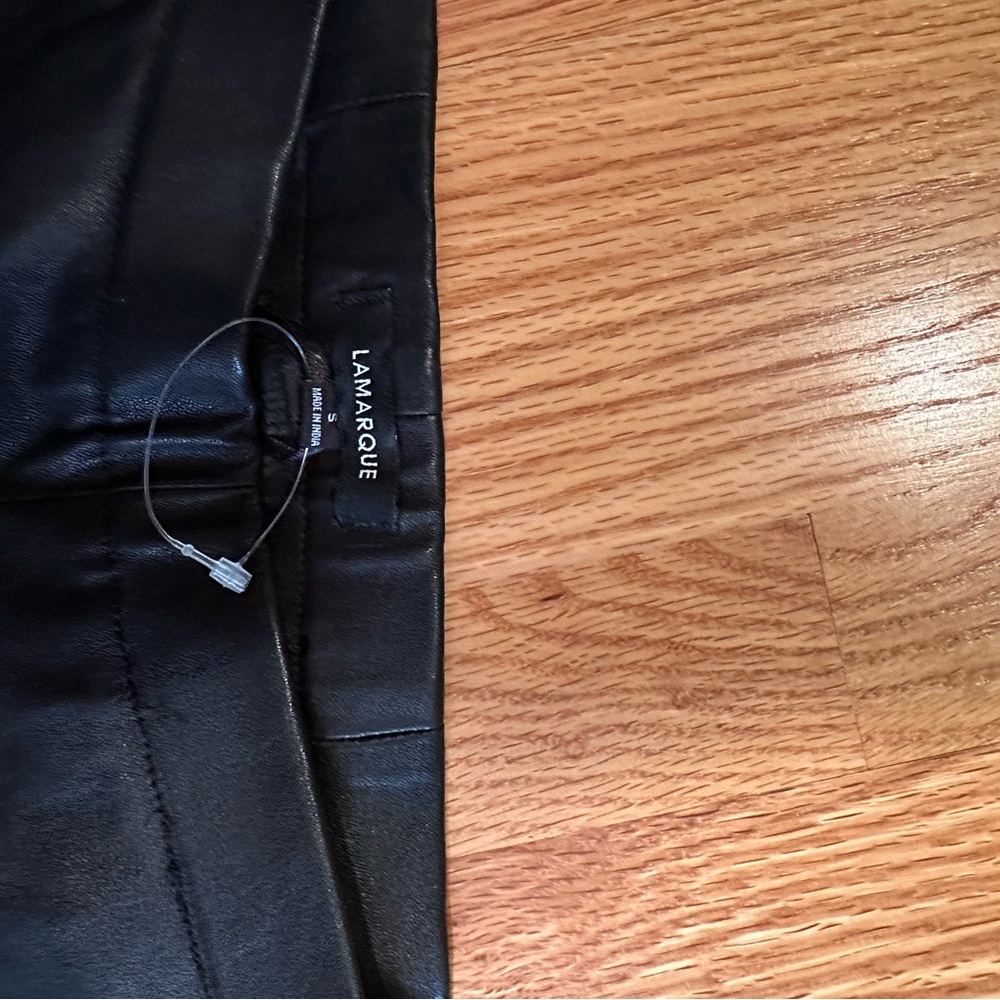 LAMARQUE Black Leather Pants